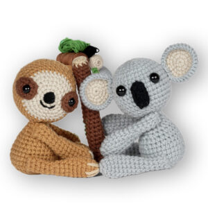 DIY Crochet Sloth and Koala Plush Kit – Amigurumi ...