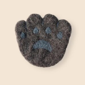 Whimsical Handmade Wool Felt Coasters · Cartoon Animal Paws · Mushrooms · Santa · Stars · Moon · Fox Face · Heat-Resistant Drink Mats