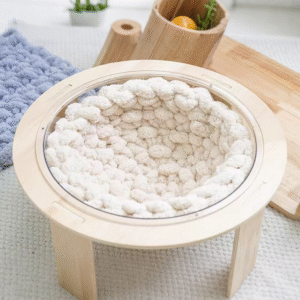 Handmade Knitted Cat Bed Cushion · Soft Round Pet ...