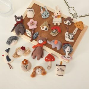 Handcrafted Fabric Charms Collection Cute Cartoon ...