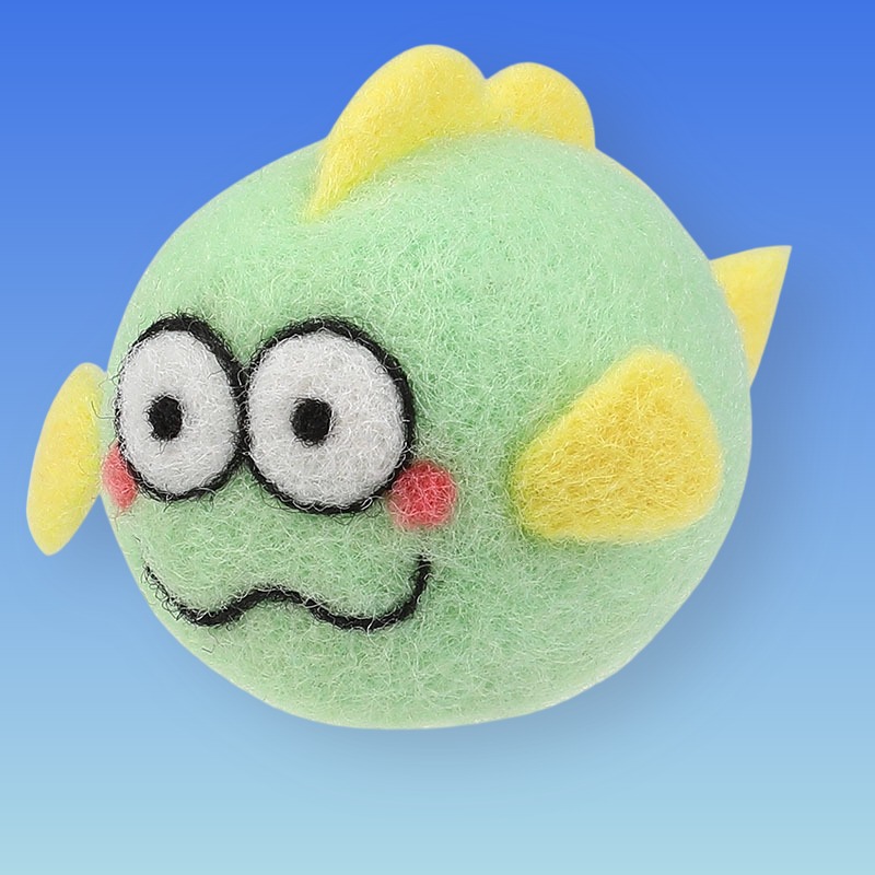 Green smiling fish