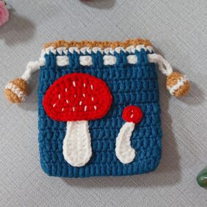 Handmade Crochet Coin Pouches – Mini Drawstring Ya...