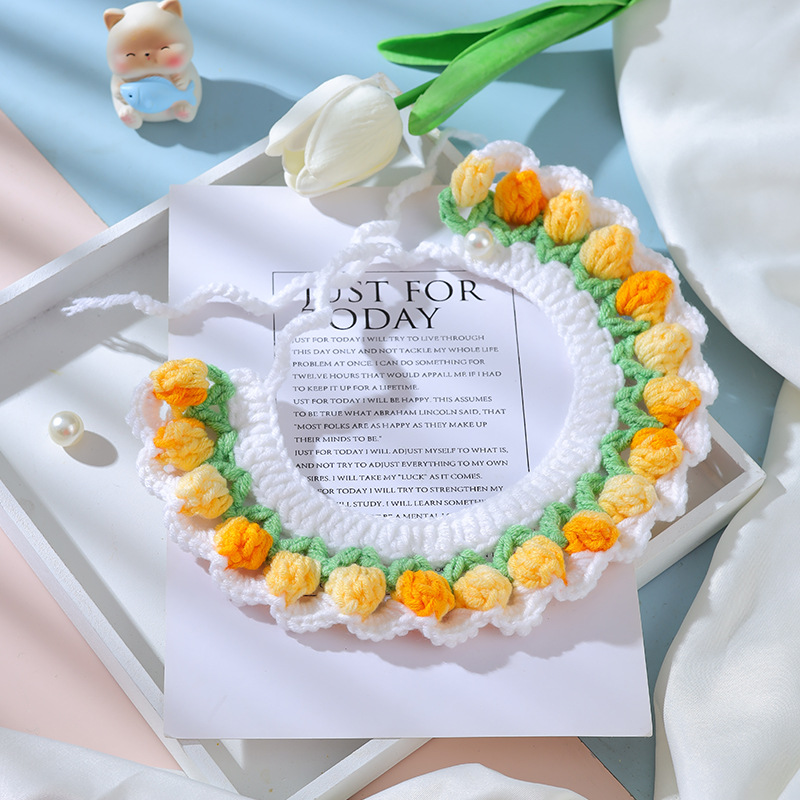 White base with yellow & orange flowers