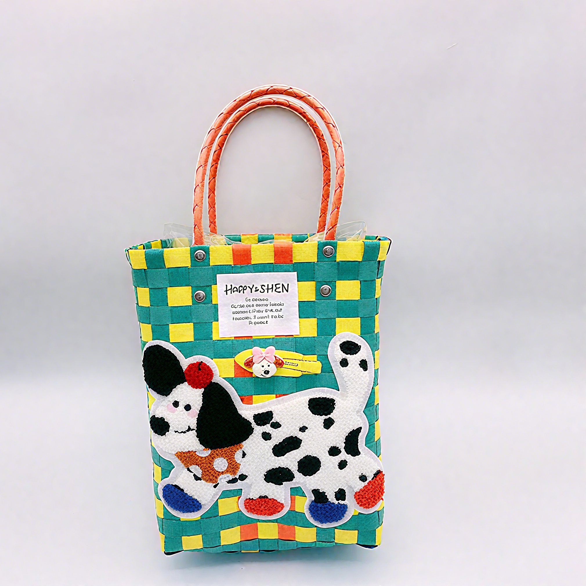 Yellow + Green with Spotted Puppy