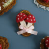 pink knot mushroom hairpin