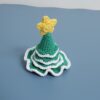 Emerald green Christmas tree hairpin