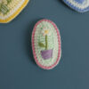 green flower pot clip