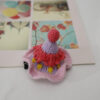 Pink and purple hat hairpin