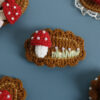 embroidered mushroom hairpin